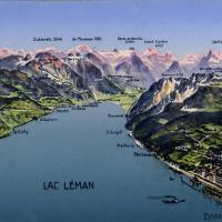 Carte du Grand Lac couleur CP