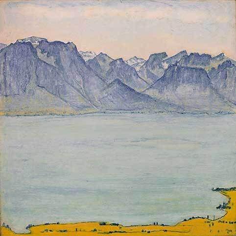 Ferdinand hodler vue du lac depuis chamby 1