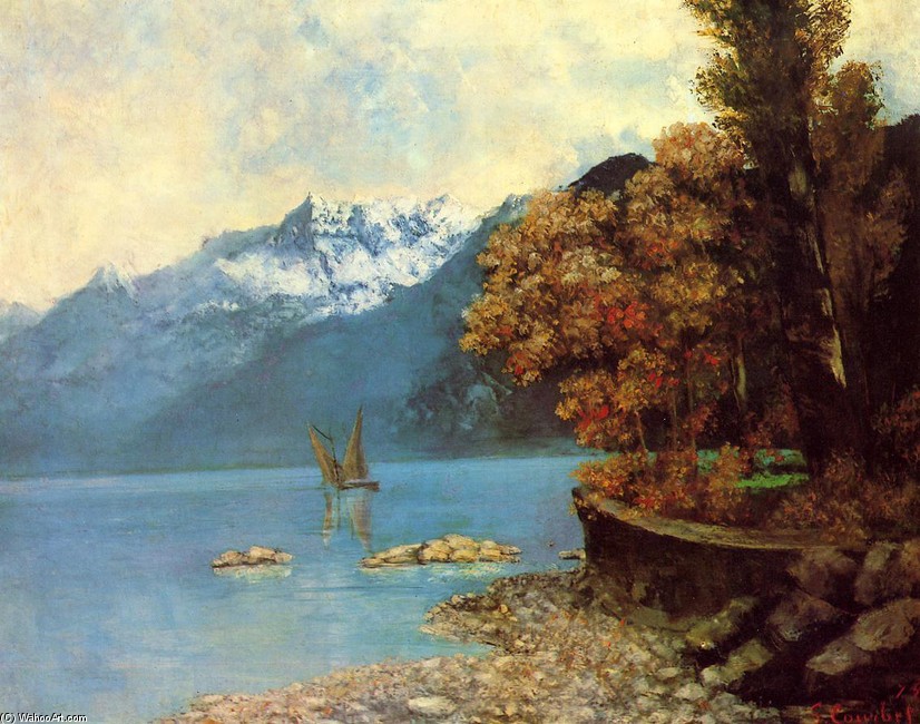 Gustave courbet lake leman