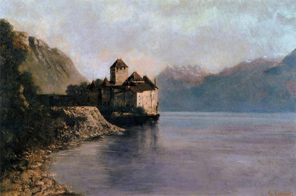 Gustave courbet the chateau de chillon