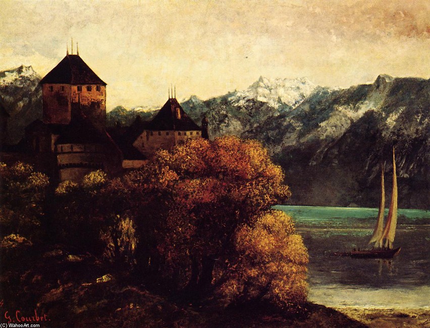 Gustave courbet the chateau de chillon
